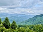 Incredible mountain views from Mt. Mitchell View Cabin